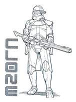 coloriage star wars le clone